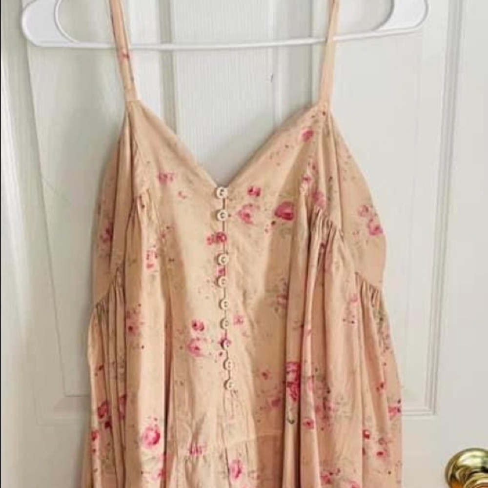 ISO Magnolia Floral Button Dress